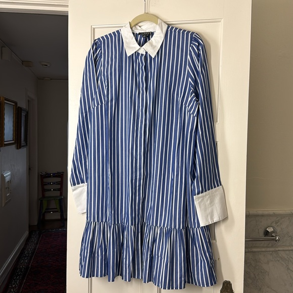 J.Crew Tiered shirtdress in cotton poplin BY829 - Picture 10 of 13